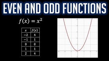 Even and Odd Functions