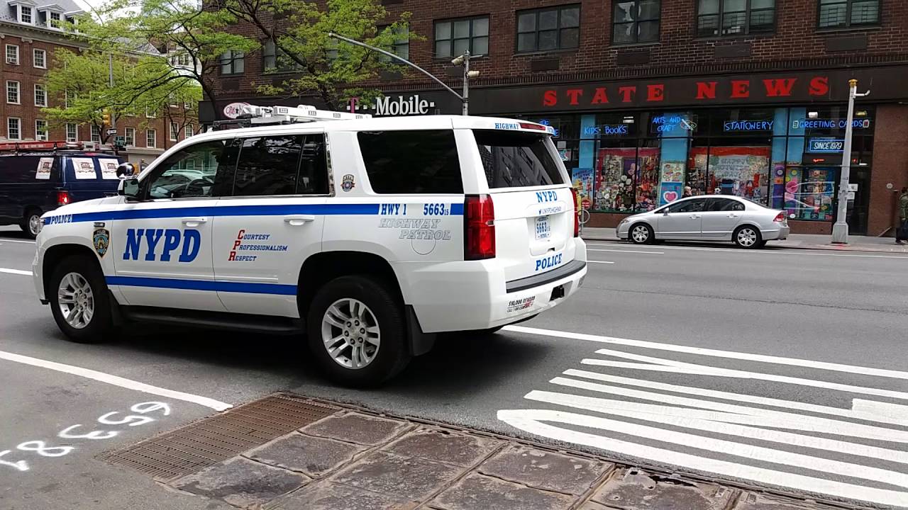 Brand New 2016 Chevy Tahoe NYPD Highway Patrol 1 On Scene Of A Serious
