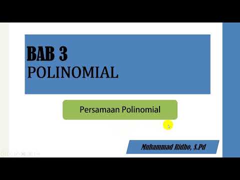 24. Persamaan Polinomial