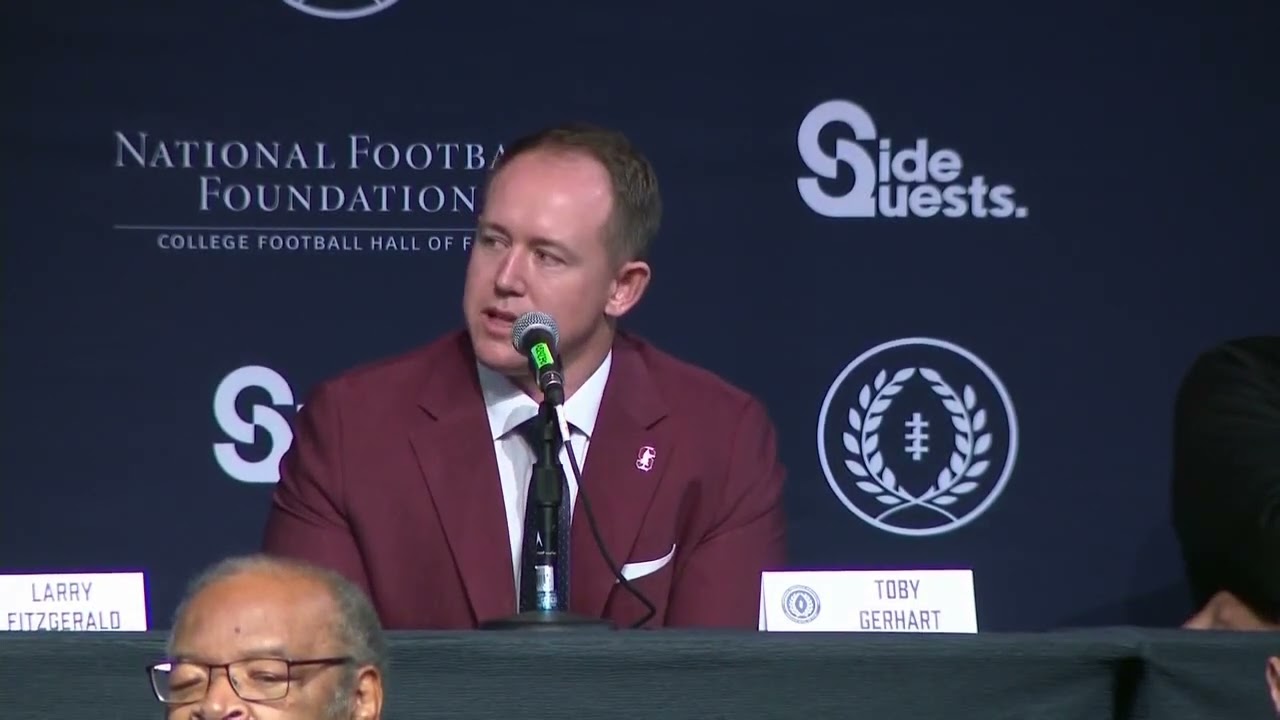Toby Gerhart, Stanford - 2024 College Football Hall of Fame Press Conference