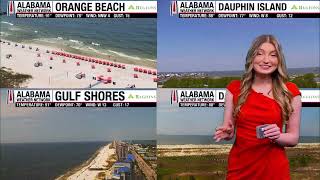 Highs in the 90s, Scattered Showers West: Alabama Forecast for Wednesday Mid-Morning August 19, 2026