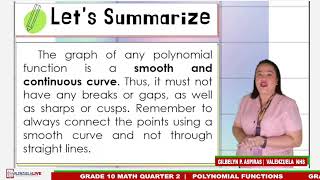 GRADE 10 MATH QUARTER 2 WEEK 1  POLYNOMIAL FUNCTIONS