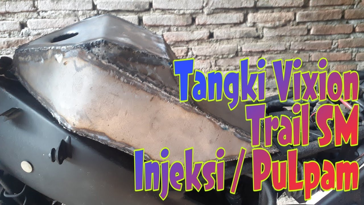 Proses Pembuatan Tangki Trail Super Moto Yamaha Vixion Injeksi PuLpamp