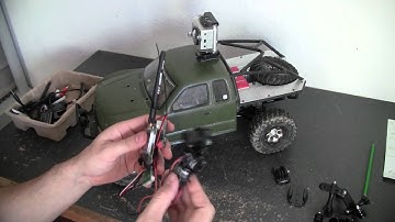 SCX10 Honcho Mount Go Pro And FatShark FPV Camera - FPV System RC Car Project Part 8