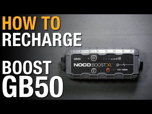 How to recharge your NOCO Boost GB50 