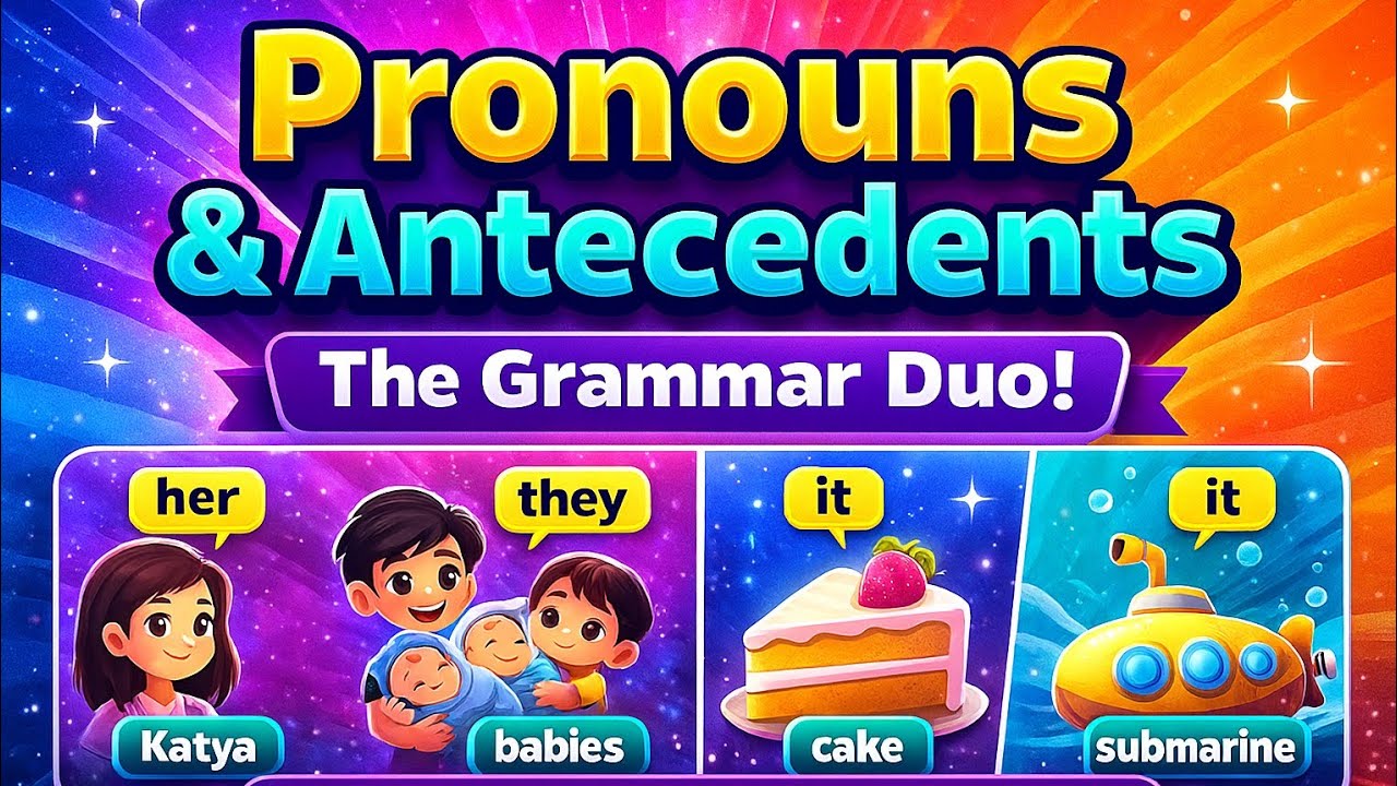 Master Pronouns & Antecedents | Full Grammar Lesson + Story Examples + Exercises (myView 5)