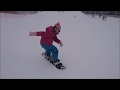 スノーボード「小学生練習中」/ snow board "Practicing elementary school students"