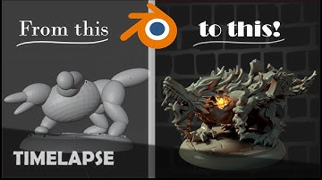 Werewolf in Blender | Sculpting Timelapse