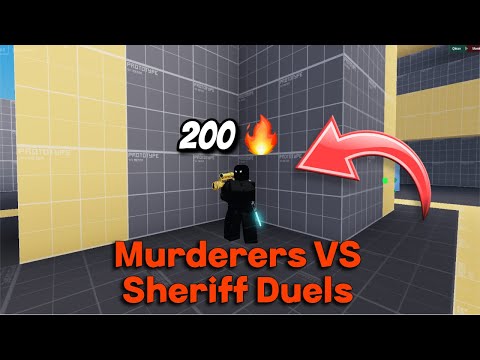 I Got A 200 Win Streak In Murderers Vs Sheriff Duels!!! 