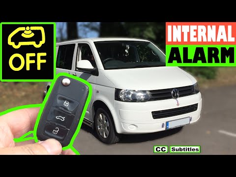 VW T5 How to Turn off Interior Monitoring Alarm System using VW Alarm Button