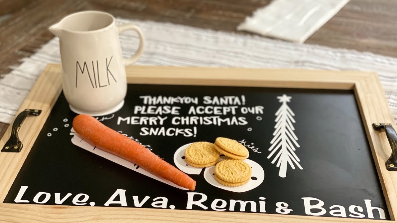 Cookies for Santa Tray Tutorial with a Cricut - Hey, Let's Make Stuff