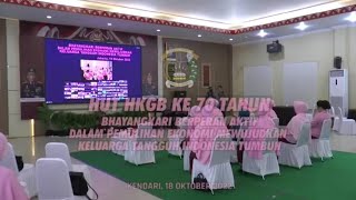 Puncak Perayaan Hari Kesatuan Gerak Bhayangkari ke-70 tahun 2022