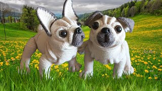 Мастер-класс Мопс,Французский бульдог крючком/Pug,French bulldog crocheted(1 часть) #1