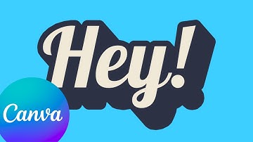 Long Shadow Text Effect in Canva - EASY Tutorial