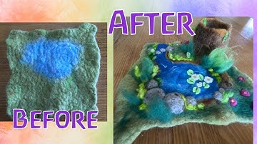 Needle Felting on a Felt Playmat | EverEver Craft Tutorial