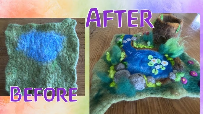 Sewing Tutorial: How To Make A Felt Felting Mat For Needle Felting 