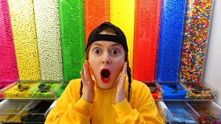 ASMR RAINBOW DESSERTS KOHAKUTO BOBA GUMMY 무지개 디저트, 과일 코하쿠토, 레인보우 크 MUKBANG story by MUKACHU