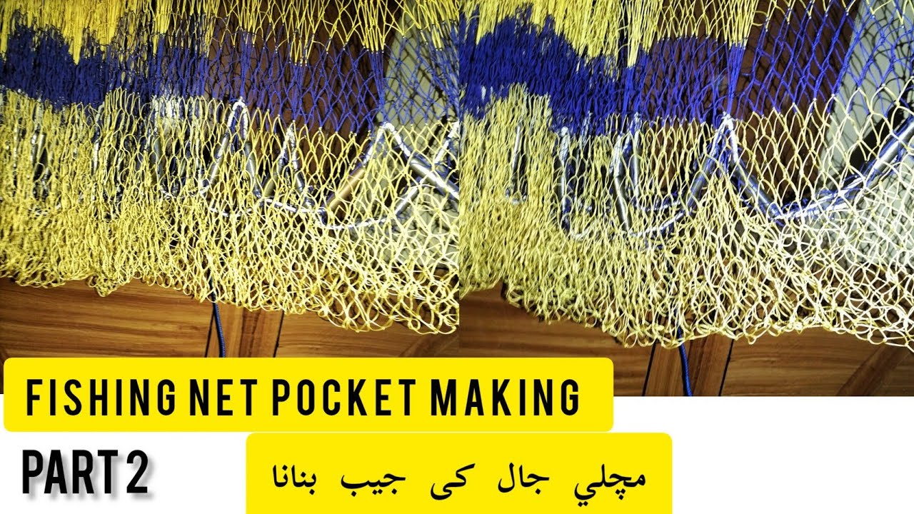 Hand Making Cast Nets Attaching a Chain Bottom How to make cast net
