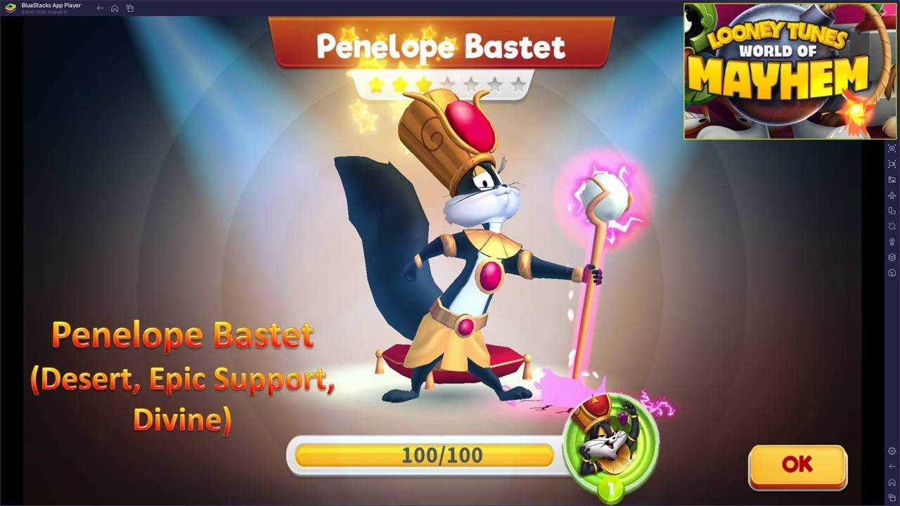 [*/\*] Looney Tunes World of Mayhem - Unlock Penelope Bastet (Epic Support) and Gameplay