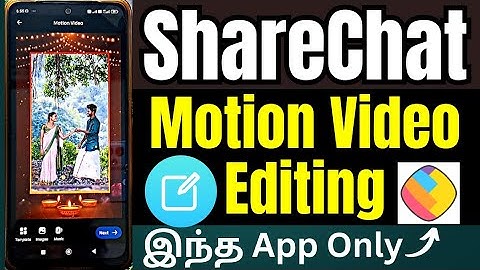 How to Make Motion Videos on ShareChat | ShareChat Video Editing Tutorial | TAMIL REK