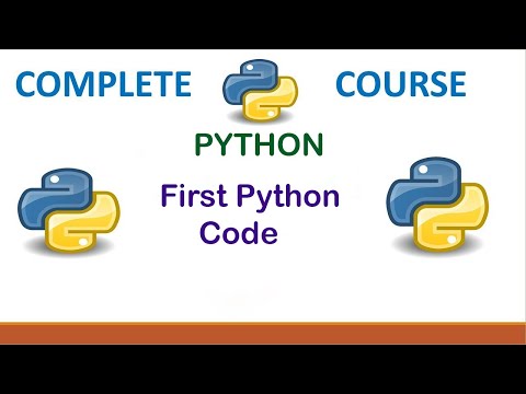 How to Your First Python Code | python complete course
