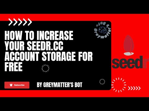 How to increase your Seedr.cc account storage for free | Seedr.cc Torrent Client | in English