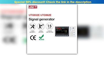 UNIT UTG932E UTG962E Function Arbitrary Waveform Generator Signal Source Dual Channel 200MSs
