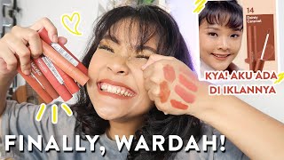 SWATCHES WARDAH VELVET MATTE LIP MOUSSE EARTHY COLLECTION SHADE 9-14 + TES KETAHANAN | RIRIEPRAMS