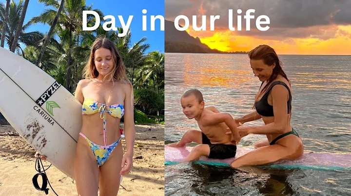 HAWAII day in our life as pro surfers | vegan swee...