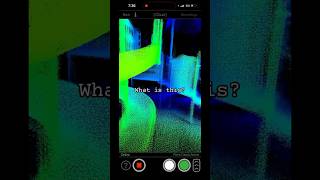 Lidar point cloud scan using the ghost hunting app Ghost Science M3. #lidar #matrix #phasmophobia