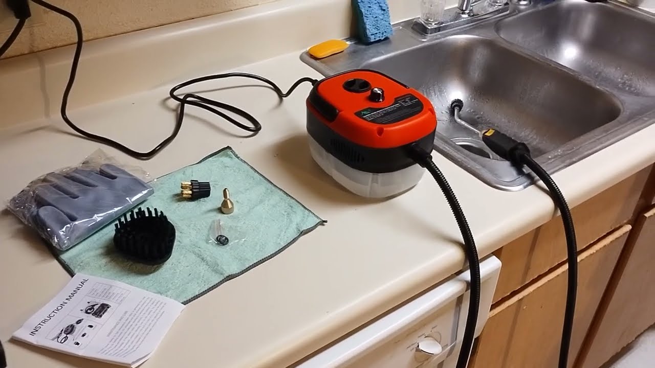 HAIMIM Handheld Pressurized Steam Cleaner 2500W With Accessories