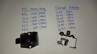 How to choose the correct PTC starter & overload protector for refrigerator