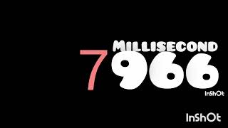 Millisecond to Second
