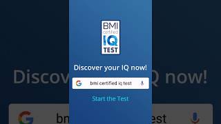 How high is your IQ?