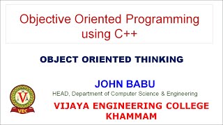 Inroduction to Object Oriented Approach