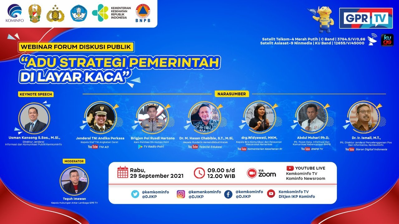 Webinar Diskusi Publik Adu Strategi Pemerintah Di Layar Kaca Youtube