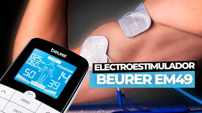 Guía de uso del electroestimulador EM 49 de BEURER 