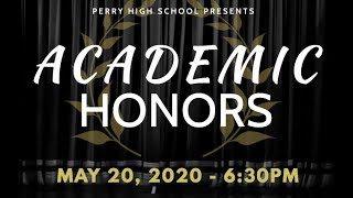 Academic Honors Ceremony - PHS Class of 2020