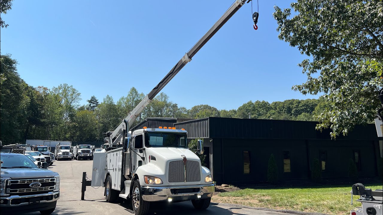 2017 Kenworth T370, Stellar 12630 Crane, Compressor, 172k Miles, PX9 Diesel, Allison Auto