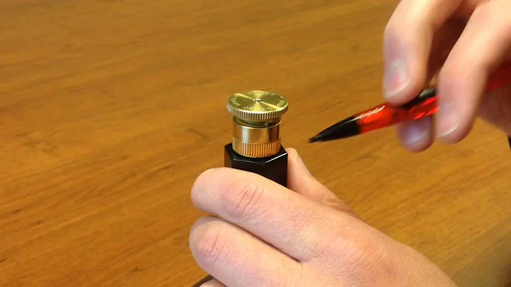 How to adjust the brass adjustable nozzle