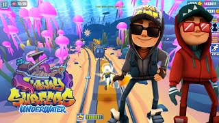 SUBWAY SURFERS GAMEPLAY PC HD 2024 - UNDERWATER - JAKE DARK OUTFIT+FESTIVE JAKE