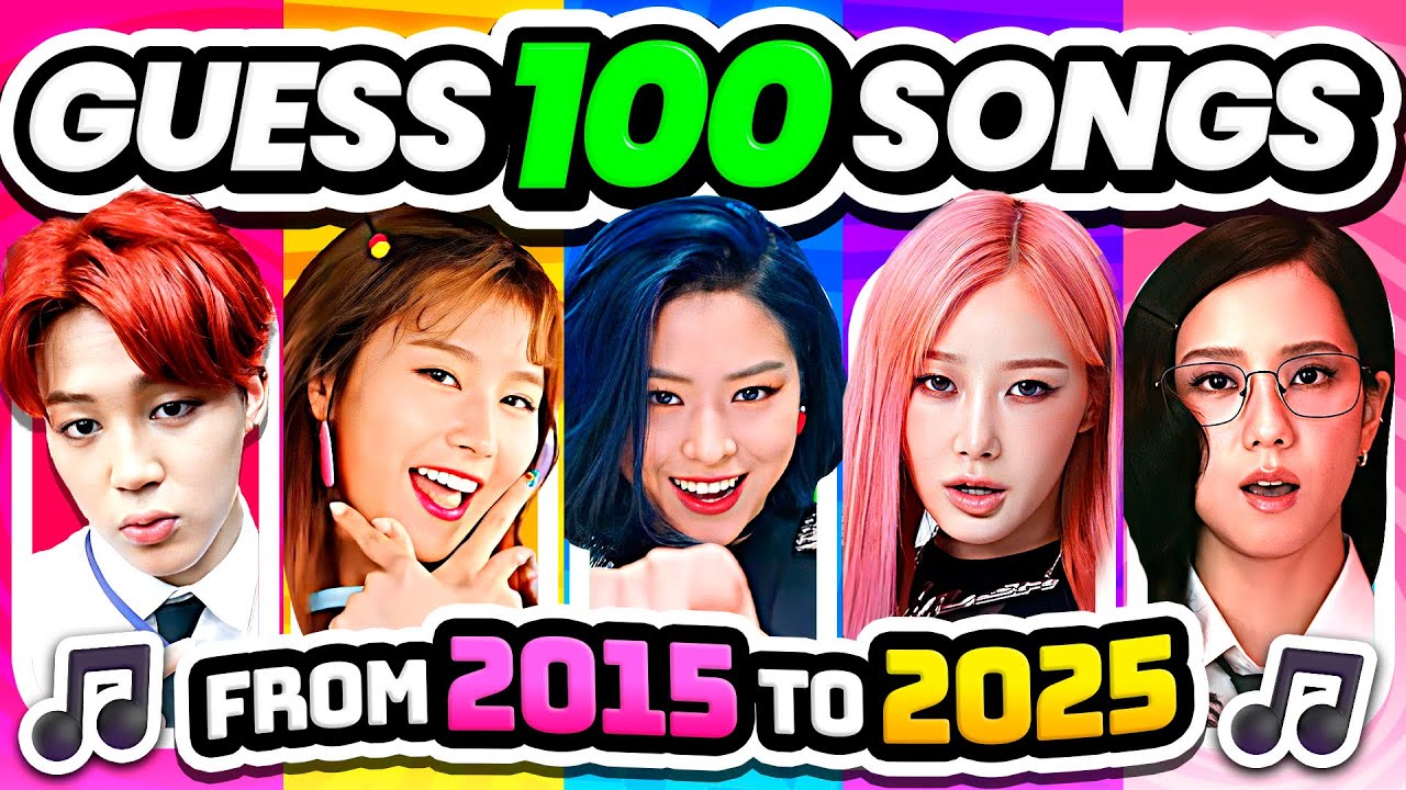Guess 100 KPop Songs (2015 - 2025) 🔥 GUESS THE SONG | KPOP QUIZ 2025