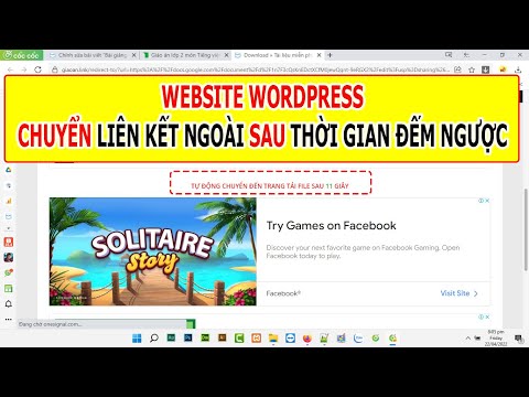 Chuyển liên kết ngoài sau thời gian đếm ngược wordpress - reDirect to extenal link after countdown