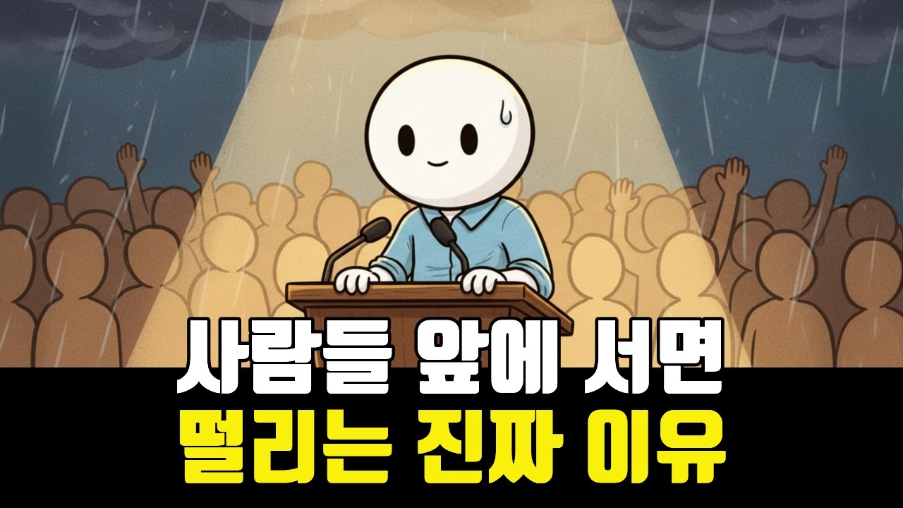 사람들 앞에 서면 떨리는 이유 (자신감 부족이 아닙니다)ㅣ사람 앞에서의 긴장은뇌가 ‘위험 상황’으로 인식하며자동으로 켜지는생존 반응에 가깝습니다. l 자신감부족 ㅣ 성격 ㅣ긴장