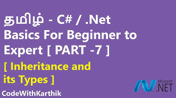 தமிழ் - C#  Inheritance and its Types [ OOP