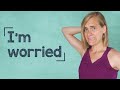 German Lesson (253) - How to Say Im Worried! - Vocab  Phrases - B1