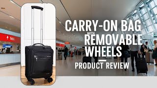 Airline Carry-On Luggage Bag with Removable Wheels Amazon Product Review