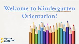 AE Virtual Kindergarten Orientation 2021