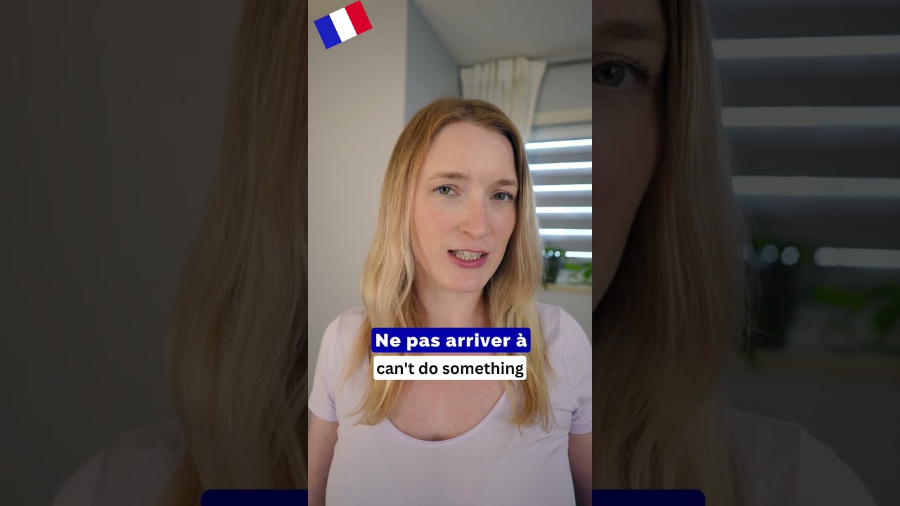 Ne pas arriver à in French 