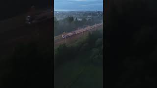 IC Zamenhof we mgle #eu160 #griffin #przelot #pkp #ic #drone #railway #train #pociąg #europe #poland